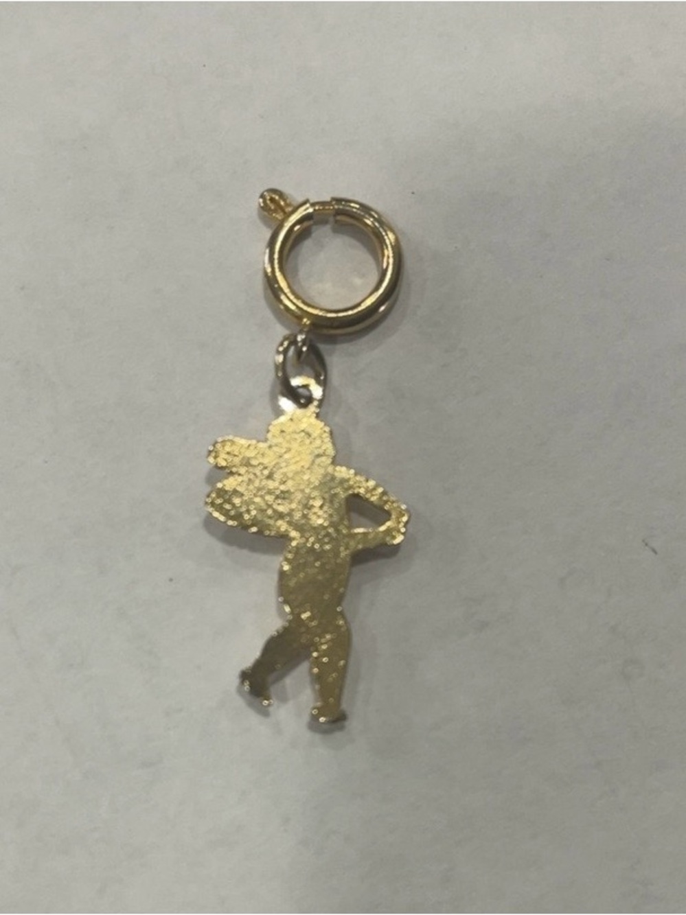 Gold Cherub Pendant Charm for Women